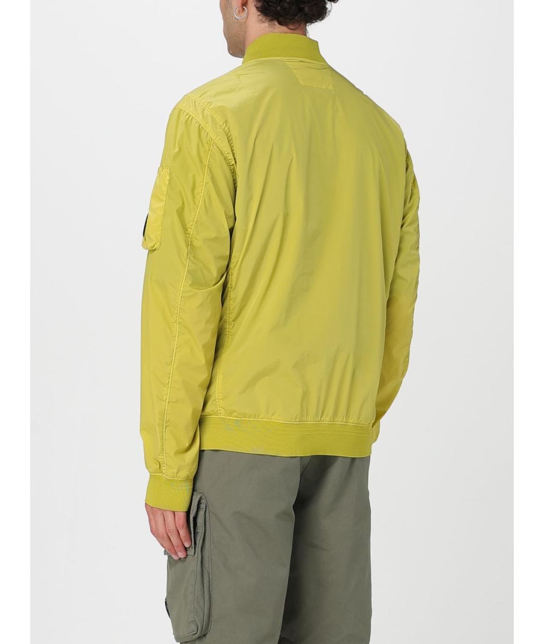 CP COMPANY Желтая синтетическая куртка, фото 3