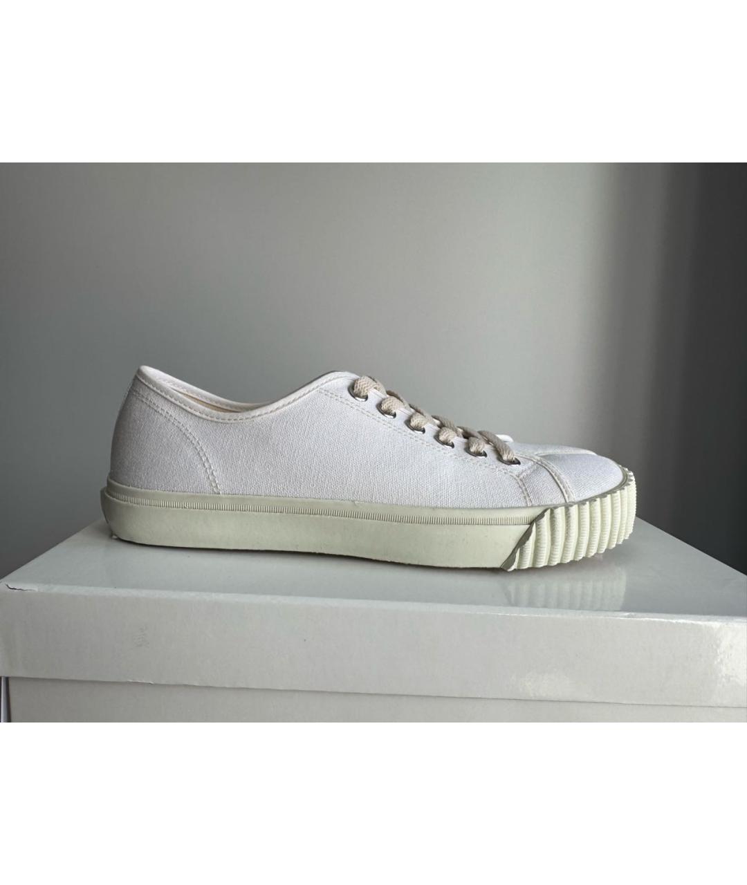 MAISON MARGIELA Белые текстильные кеды, фото 9