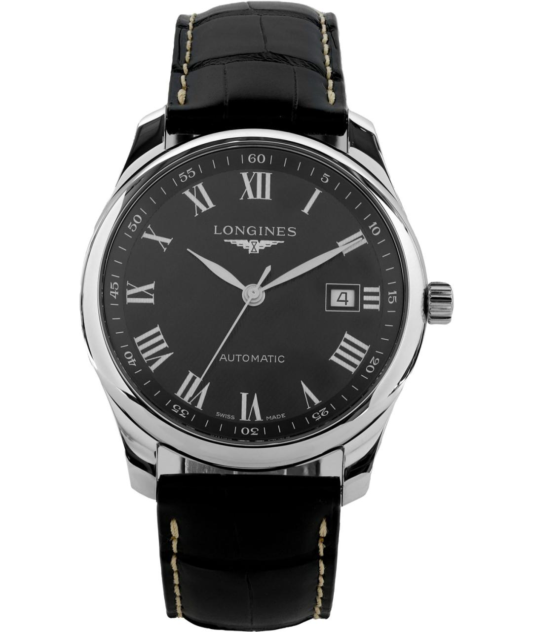 LONGINES Черные часы, фото 6