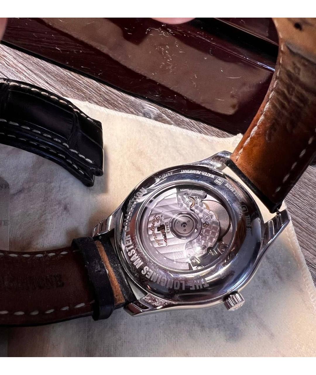 LONGINES Черные часы, фото 3