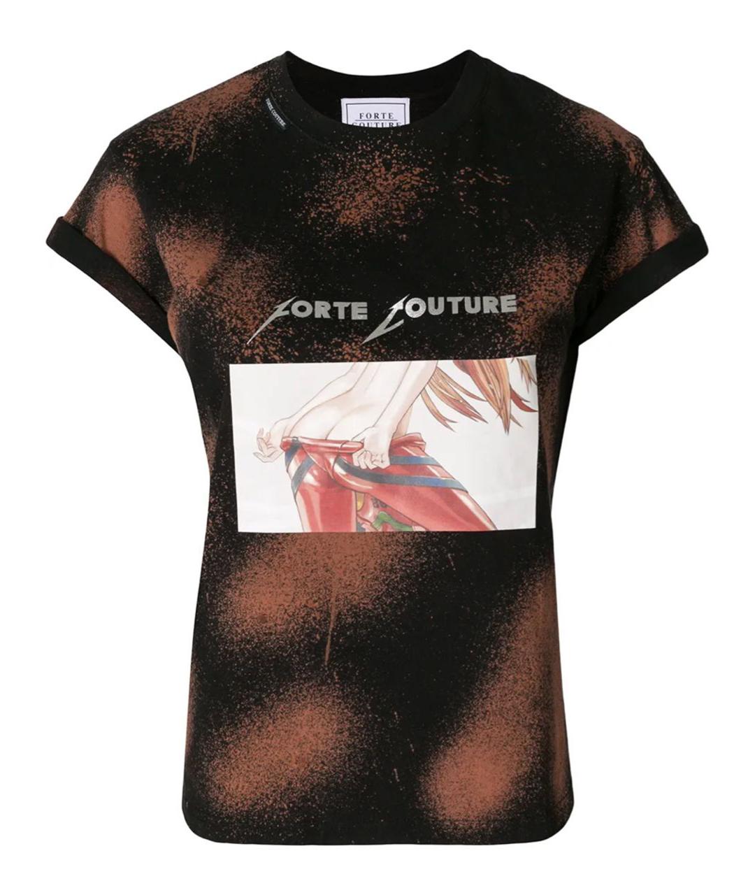 FORTE COUTURE Мульти хлопковая футболка, фото 1