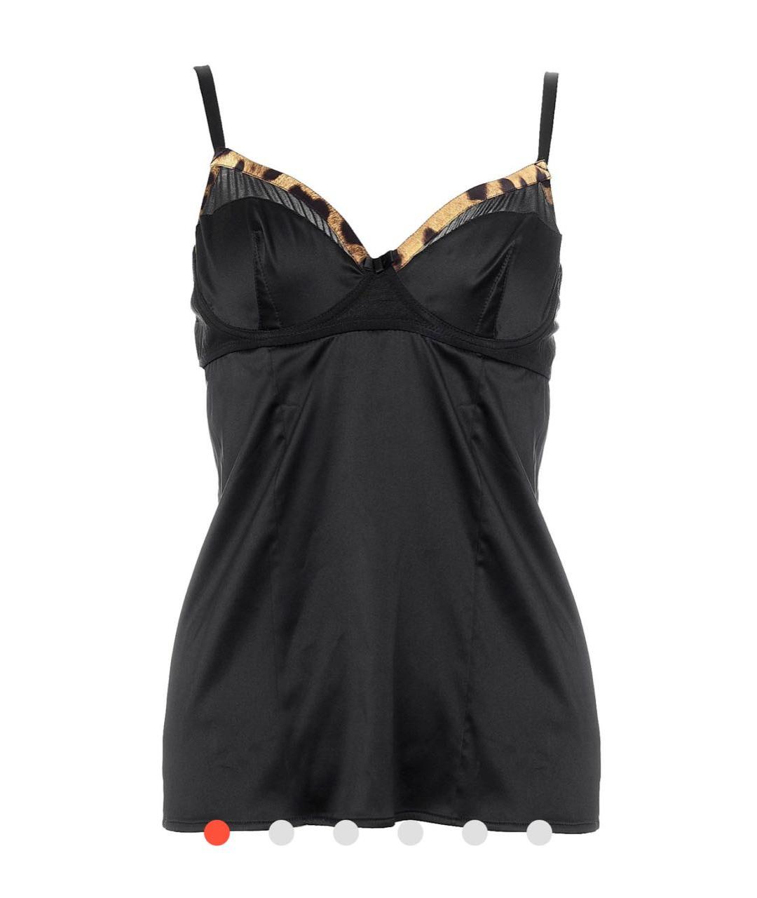 DOLCE&GABBANA Черная полиэстеровая майка, фото 9