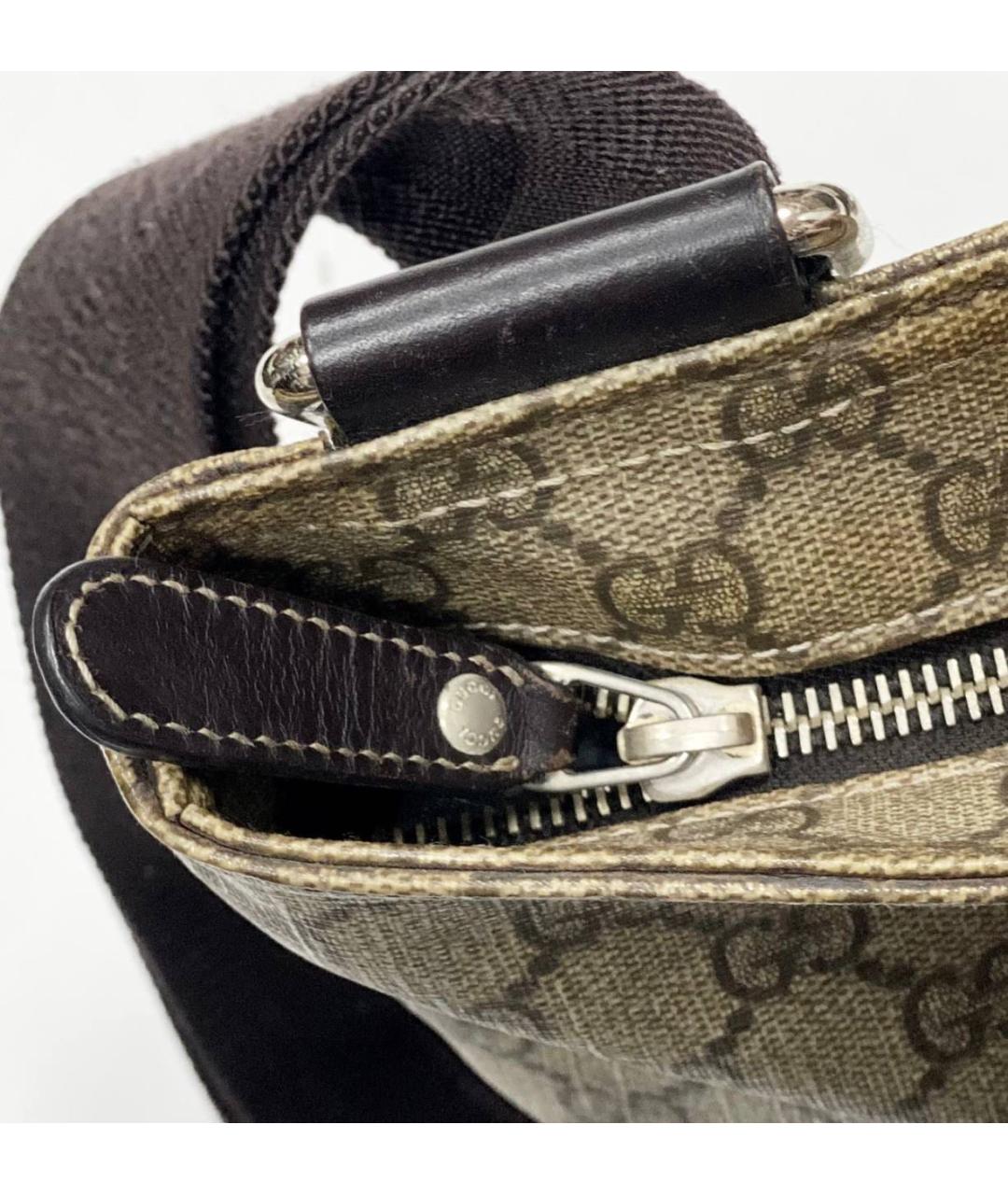 GUCCI Бежевая кожаная поясная сумка, фото 3