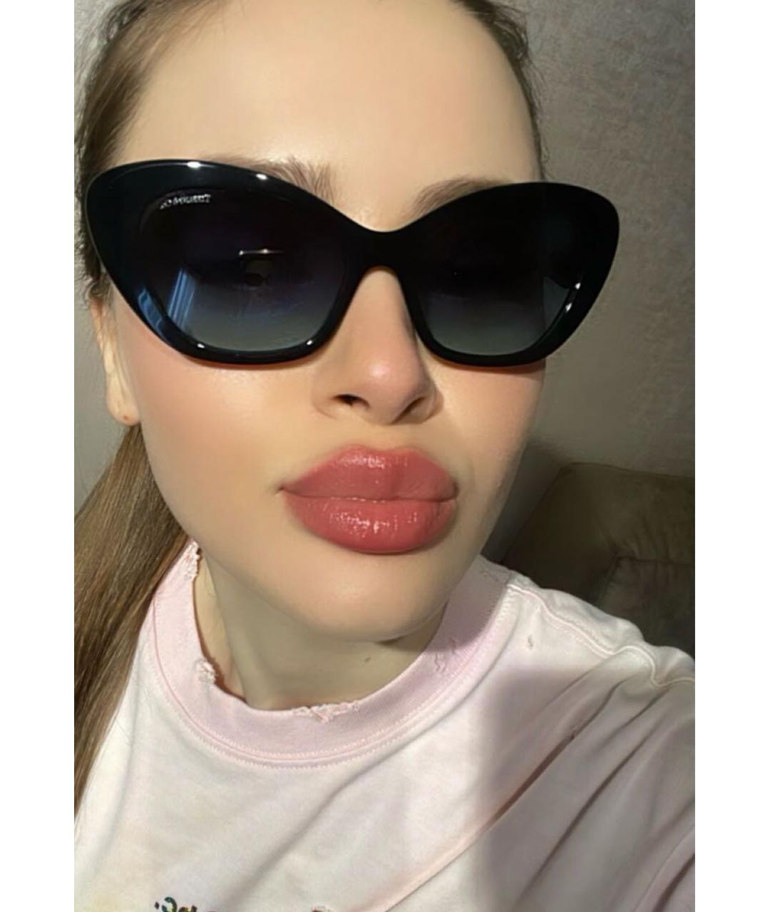 TIFFANY&CO Черные пластиковые солнцезащитные очки, фото 6