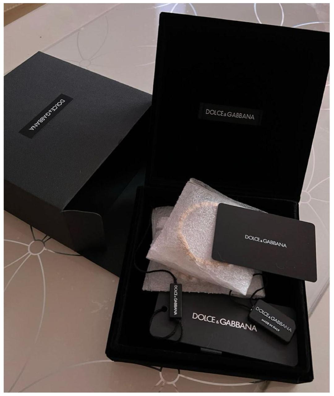 DOLCE&GABBANA Золотые латунные серьги, фото 5