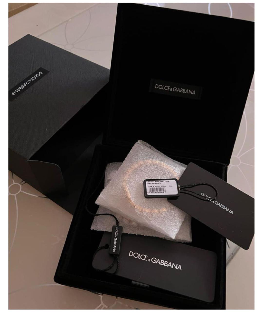 DOLCE&GABBANA Золотые латунные серьги, фото 4