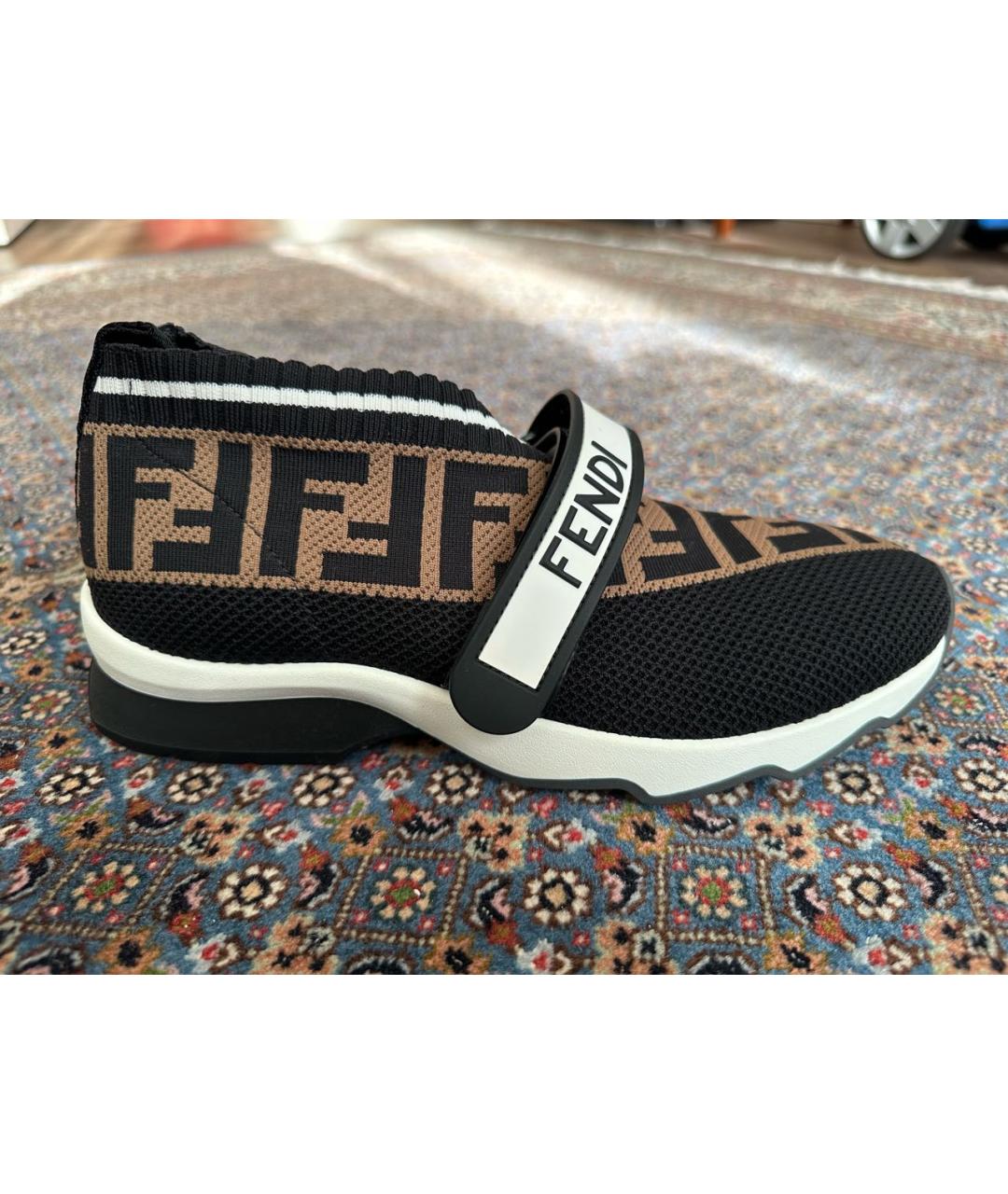 FENDI Текстильные слипоны, фото 5