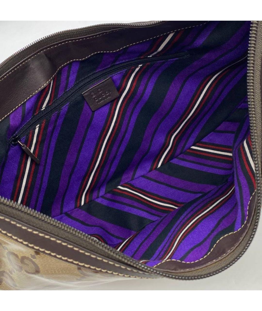 GUCCI Коричневая сумка с короткими ручками из лакированной кожи, фото 8