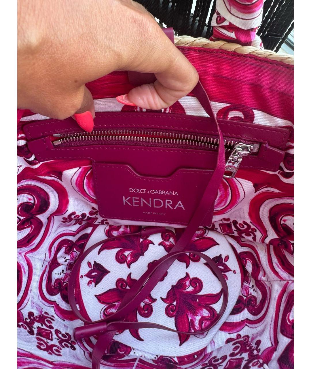 DOLCE&GABBANA Бежевая пляжная сумка, фото 4