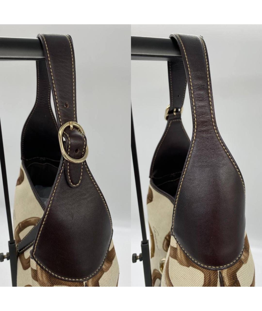 GUCCI Бежевая деним сумка тоут, фото 4
