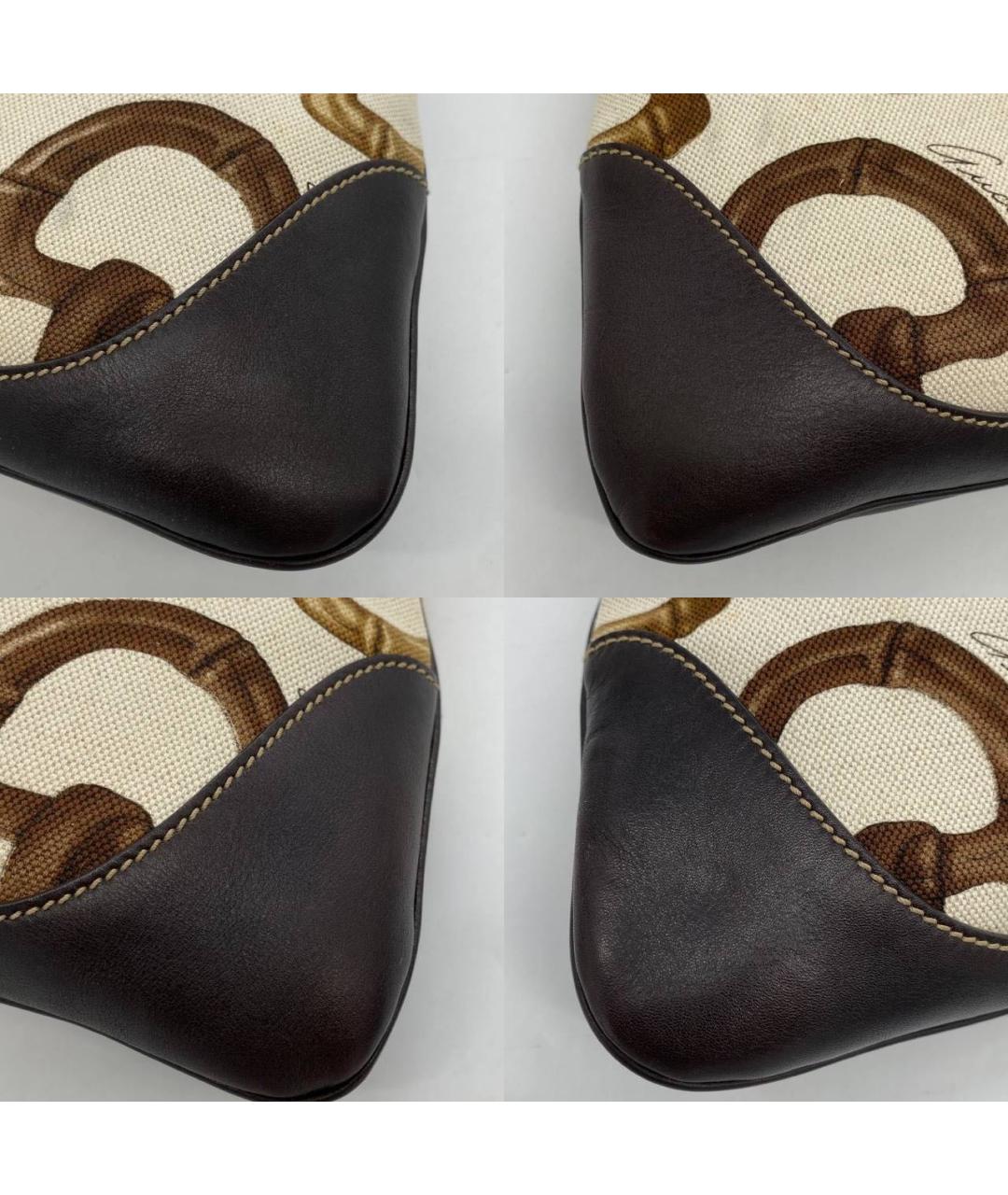GUCCI Бежевая деним сумка тоут, фото 6