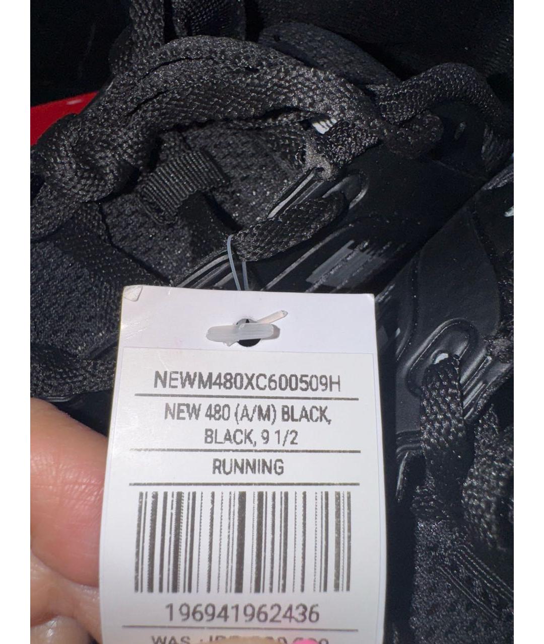 NEW BALANCE Черные текстильные высокие кроссовки / кеды, фото 6