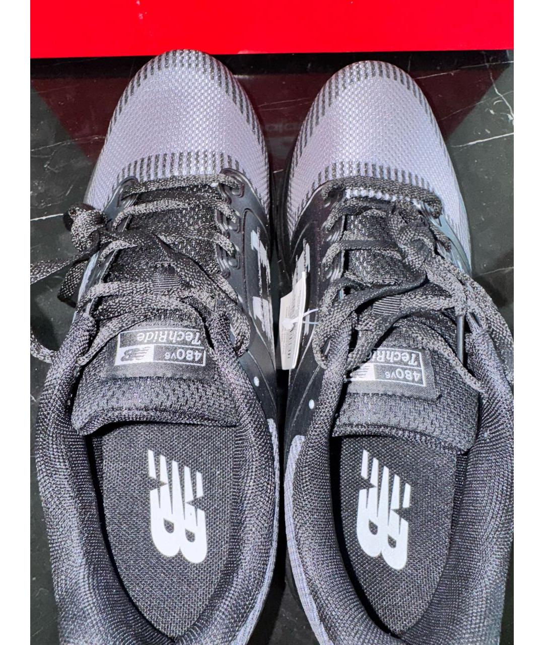 NEW BALANCE Черные текстильные высокие кроссовки / кеды, фото 2