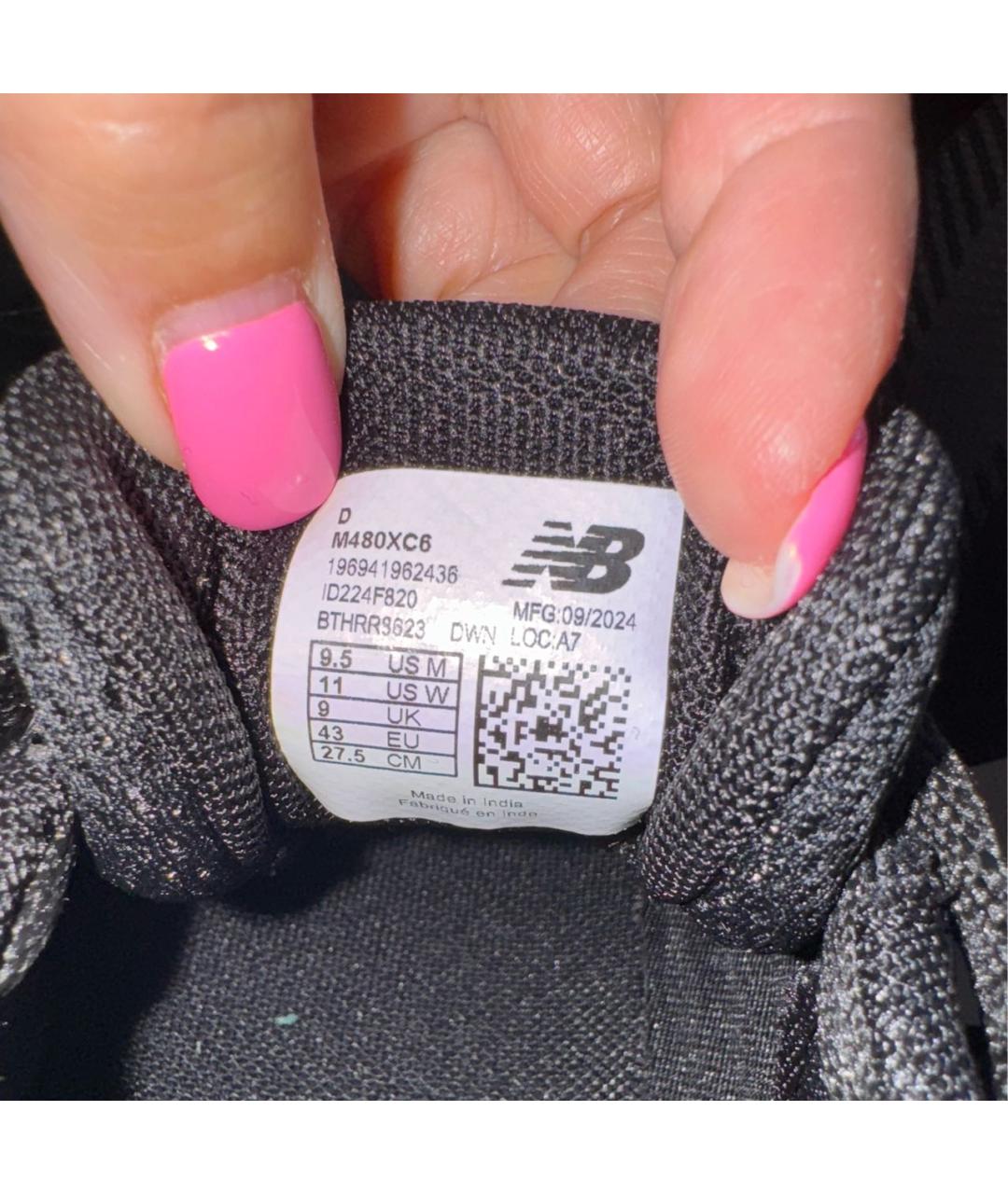 NEW BALANCE Черные текстильные высокие кроссовки / кеды, фото 7