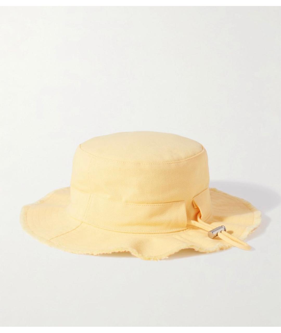 JACQUEMUS Желтая хлопковая панама, фото 2