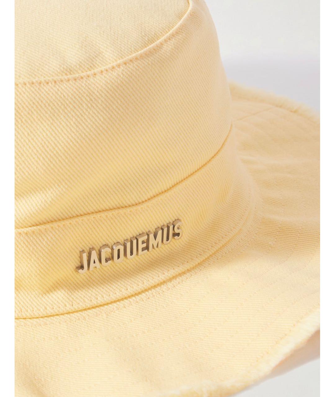 JACQUEMUS Желтая хлопковая панама, фото 3