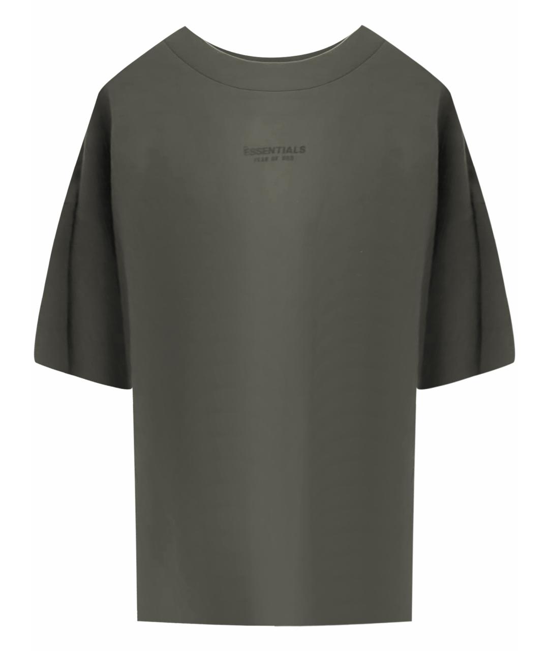 FEAR OF GOD ESSENTIALS Черная синтетическая футболка, фото 1