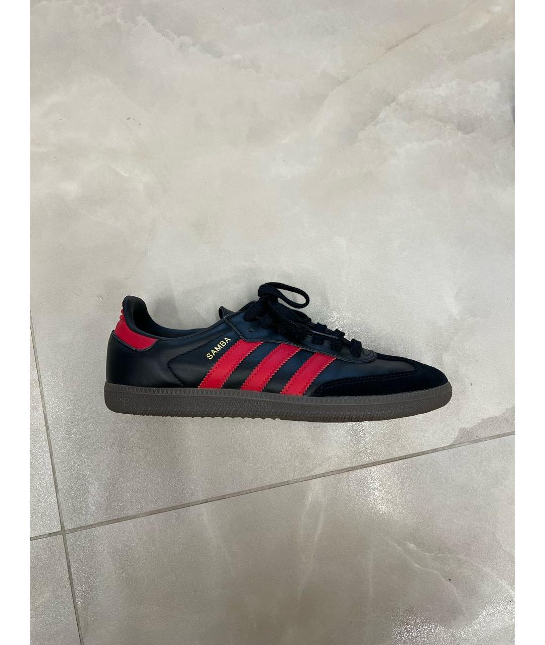 ADIDAS Черные кожаные кеды, фото 7