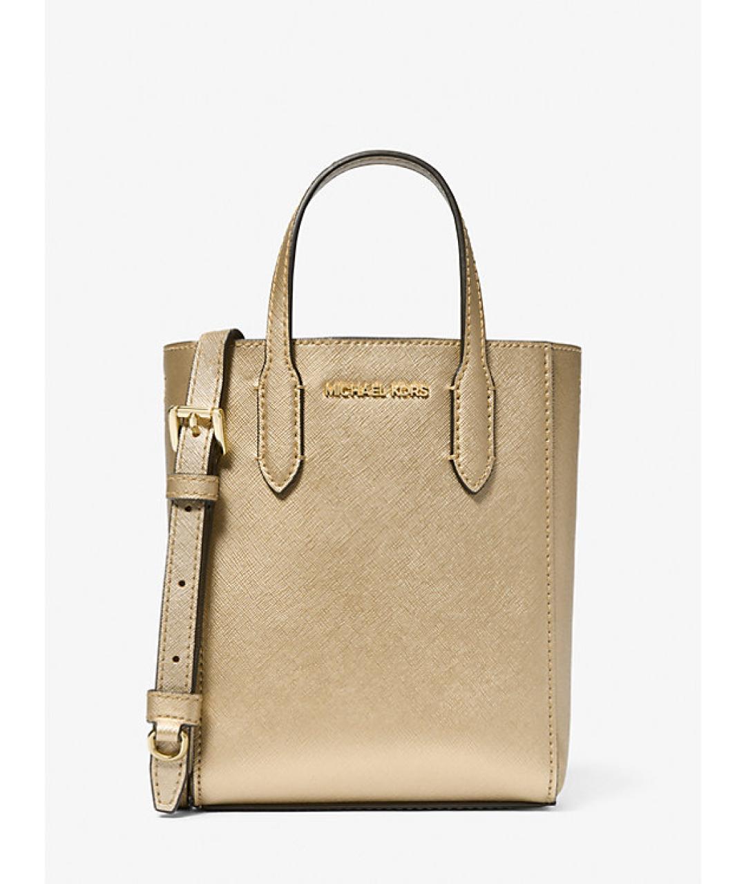 MICHAEL KORS Золотая сумка через плечо, фото 2