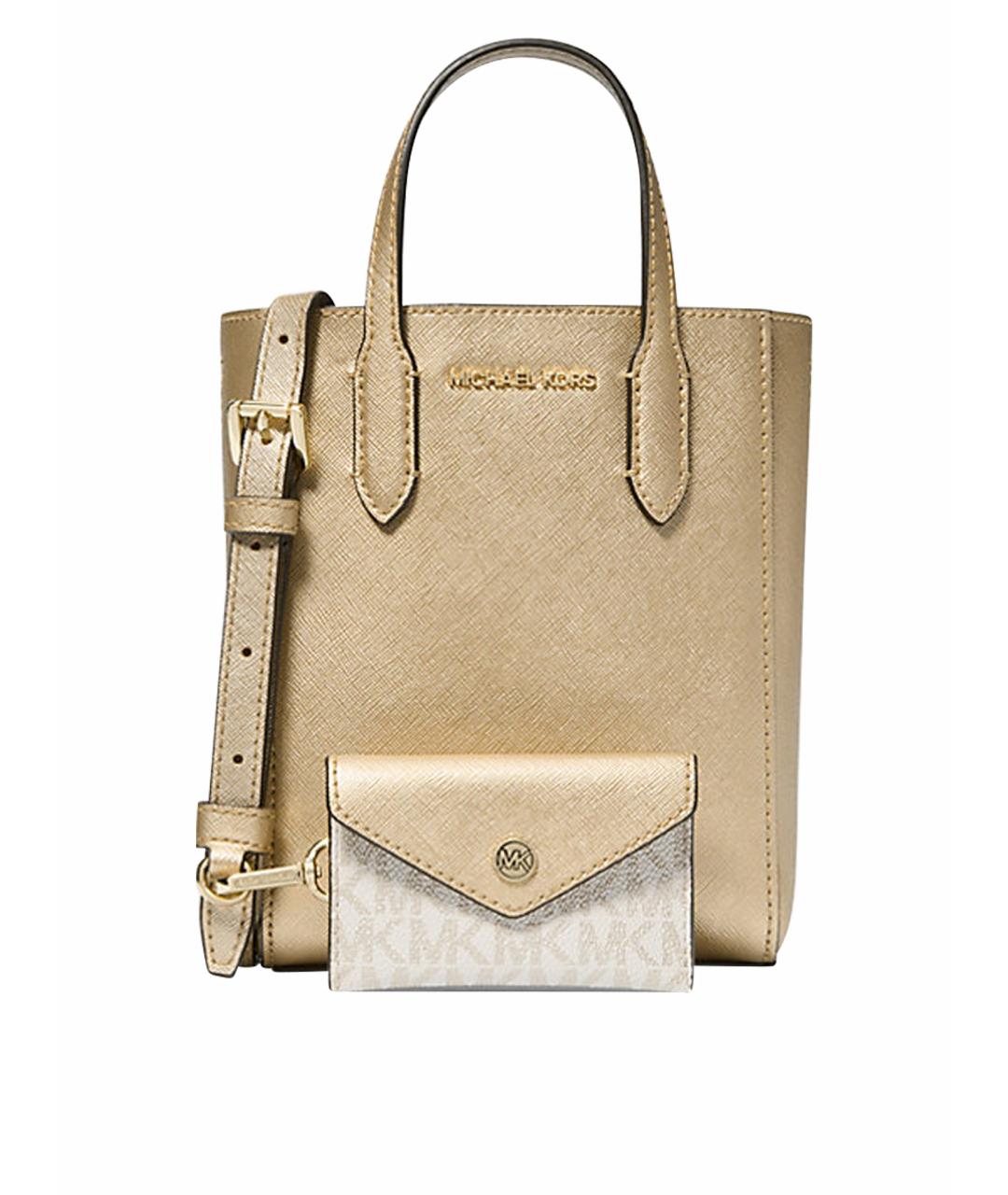 MICHAEL KORS Золотая сумка через плечо, фото 1