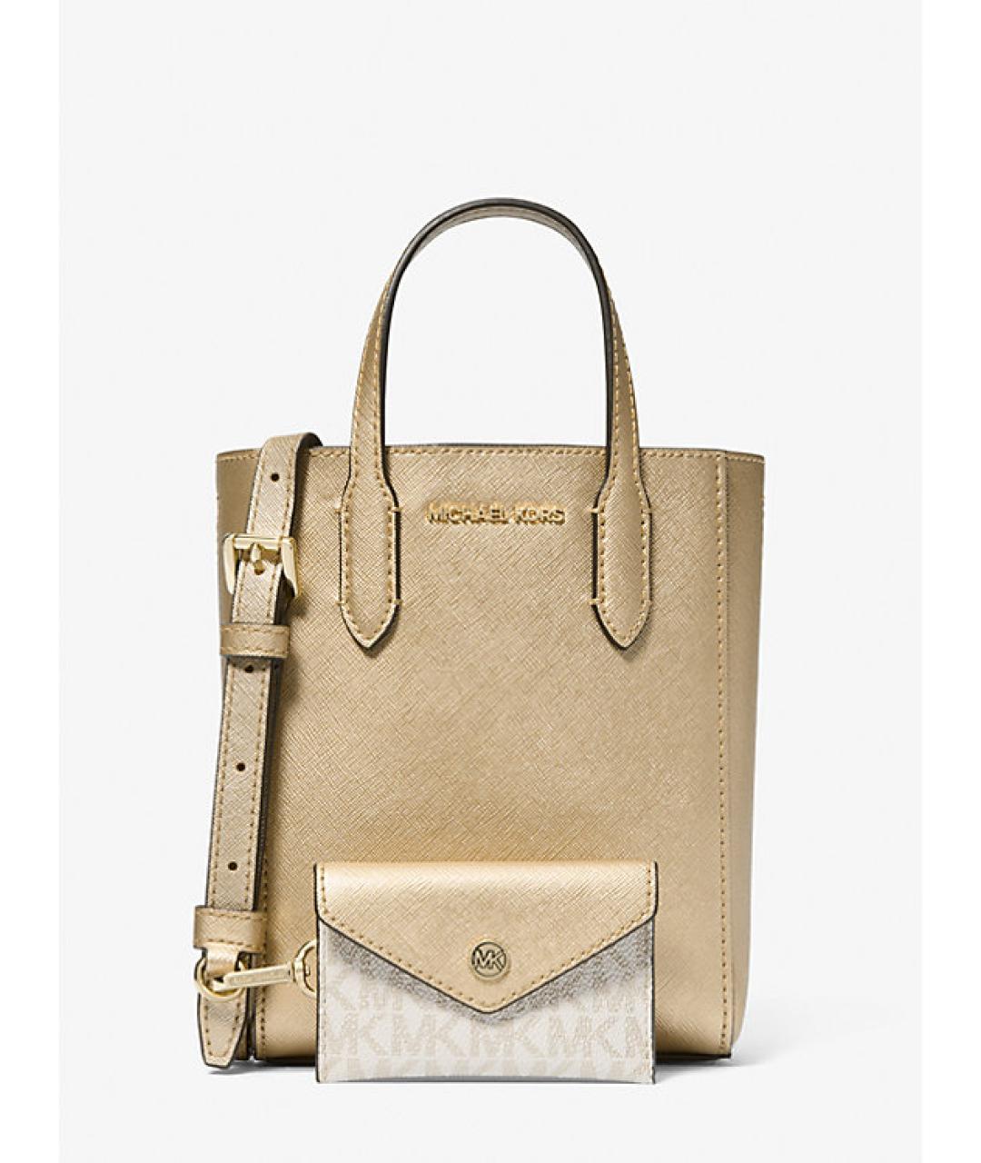 MICHAEL KORS Золотая сумка через плечо, фото 7