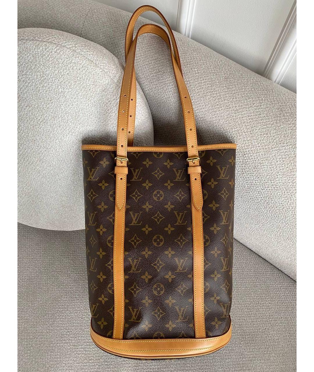 LOUIS VUITTON Коричневая сумка тоут, фото 9