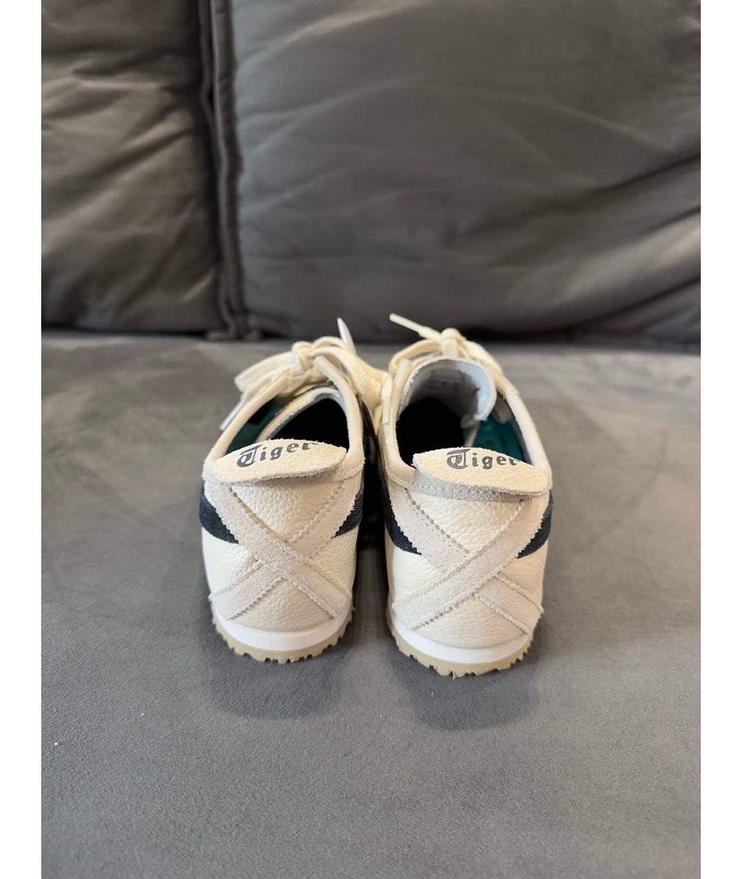 ONITSUKA TIGER Бежевые кожаные кеды, фото 4