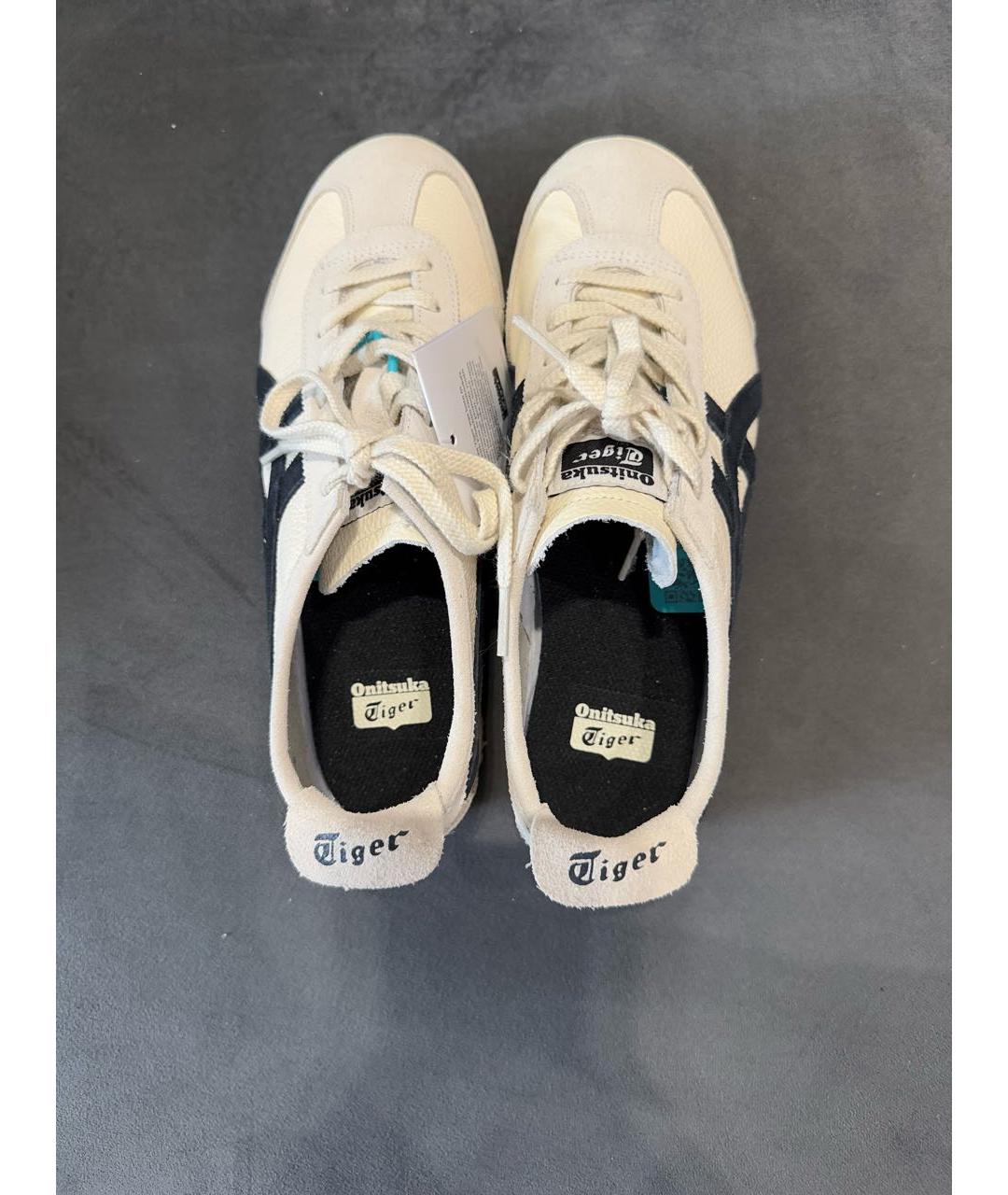 ONITSUKA TIGER Бежевые кожаные кеды, фото 3