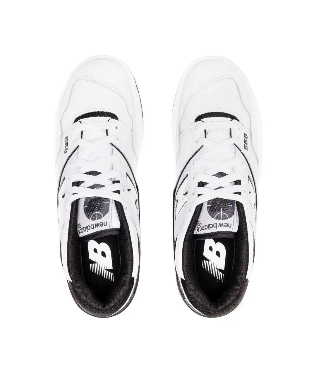 NEW BALANCE Белые кожаные низкие кроссовки / кеды, фото 3