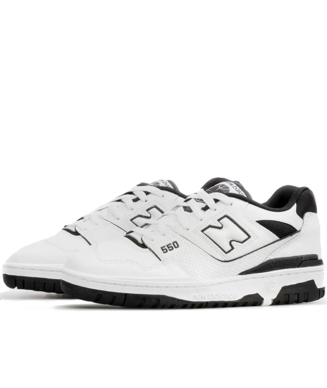 NEW BALANCE Белые кожаные низкие кроссовки / кеды, фото 2