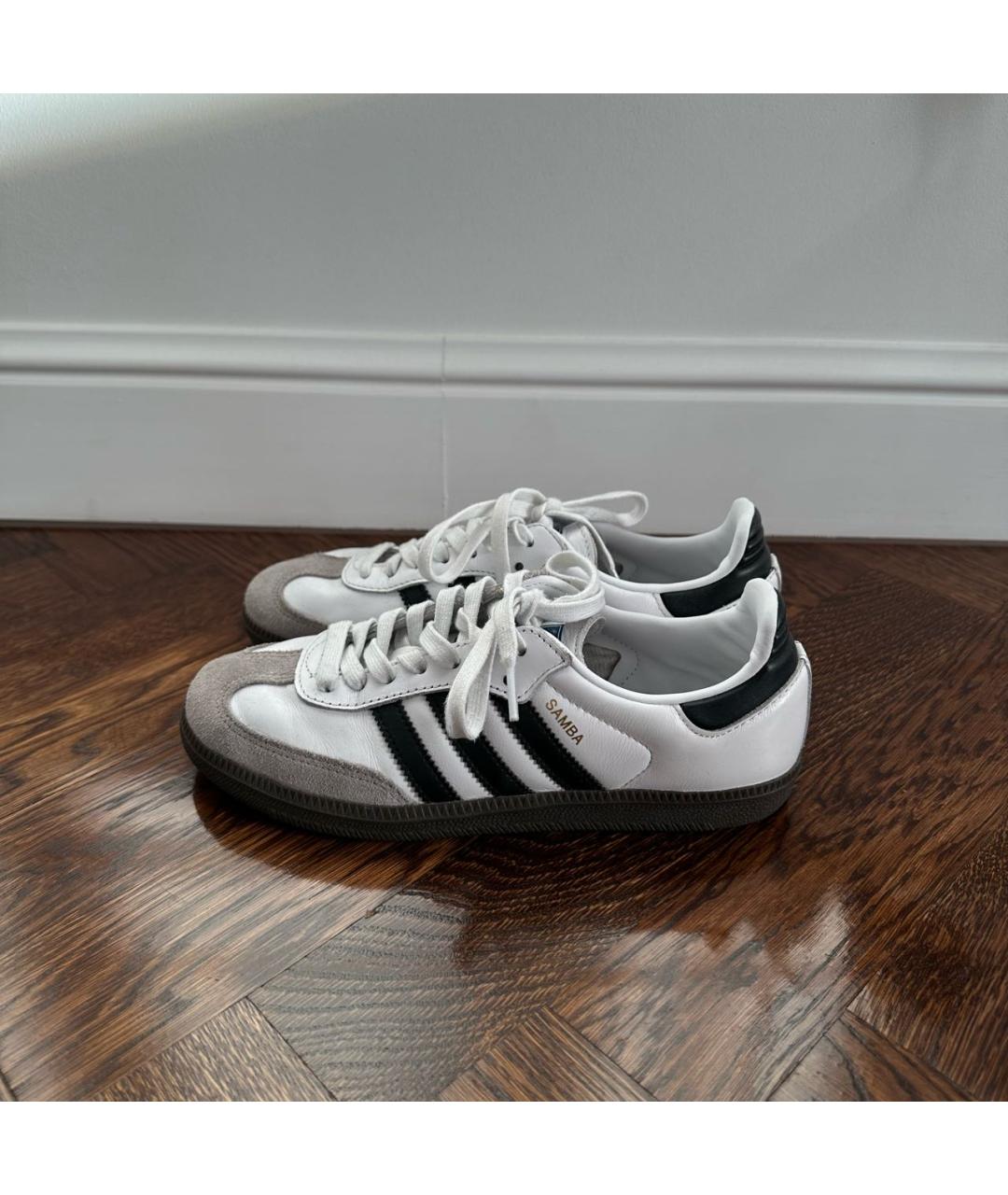 ADIDAS Белые кожаные кеды, фото 9