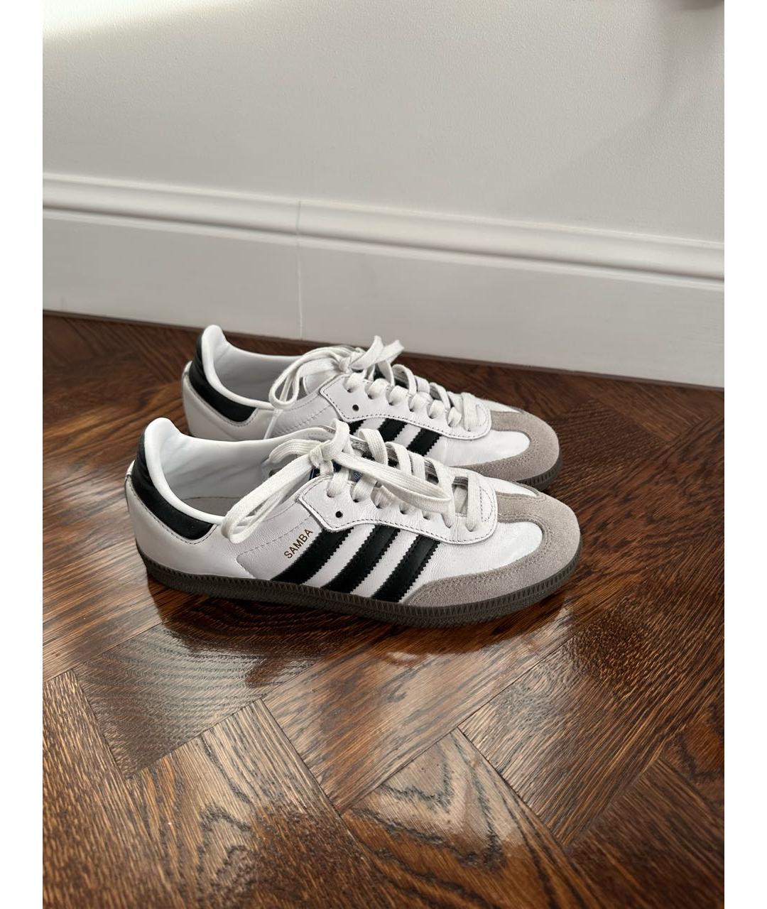ADIDAS Белые кожаные кеды, фото 7