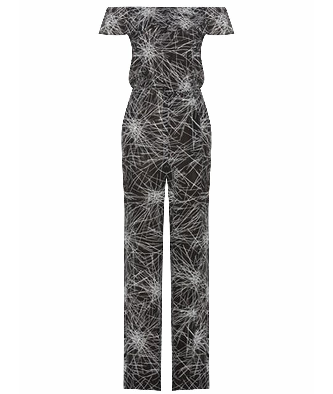 DIANE VON FURSTENBERG Антрацитовый вискозный комбинезон, фото 1