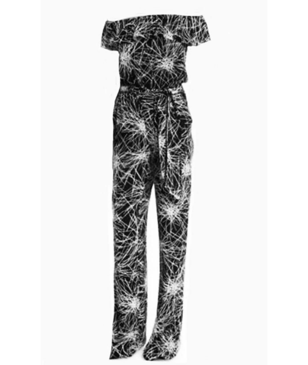 DIANE VON FURSTENBERG Антрацитовый вискозный комбинезон, фото 9