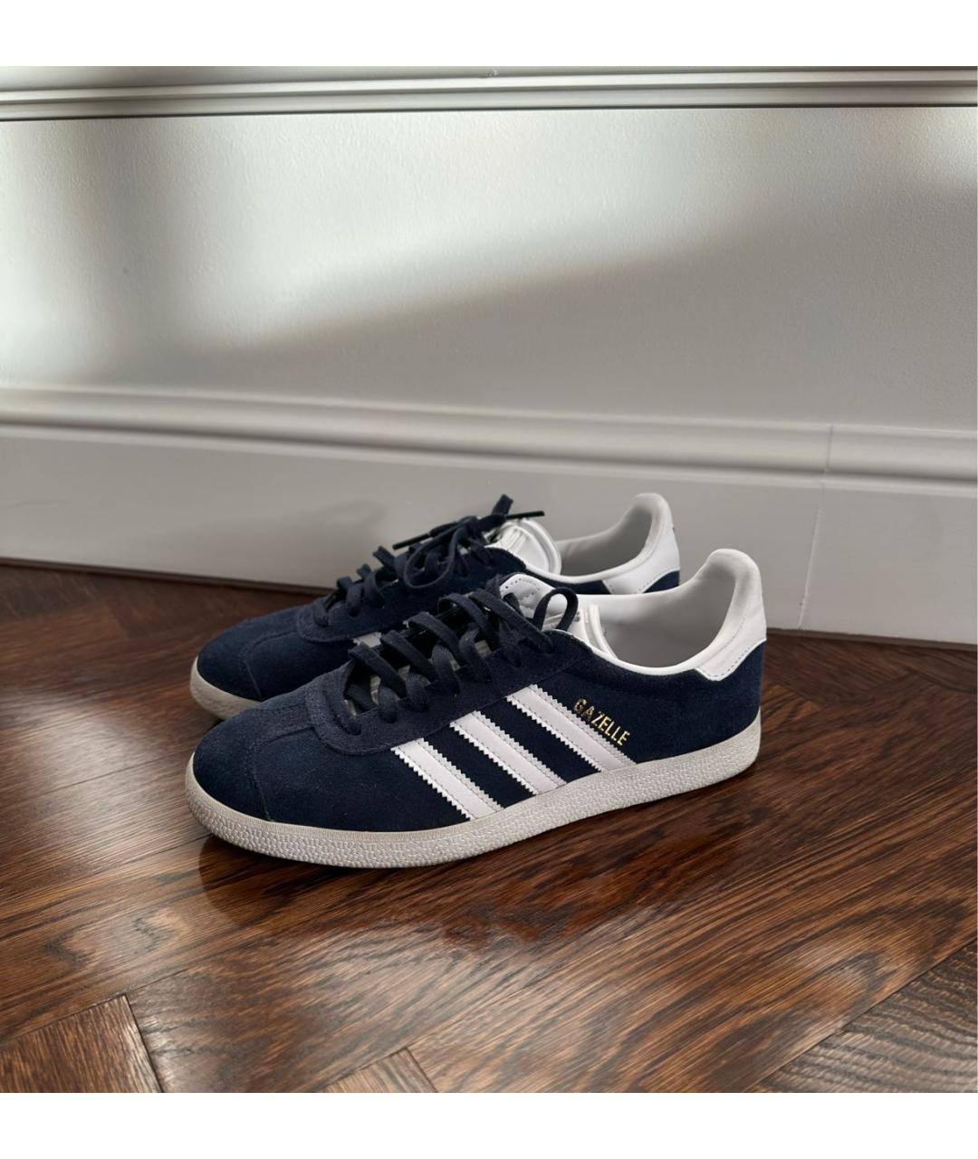 ADIDAS Темно-синие замшевые кеды, фото 9