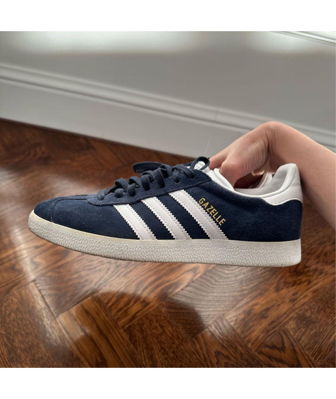 ADIDAS Темно-синие замшевые кеды, фото 7