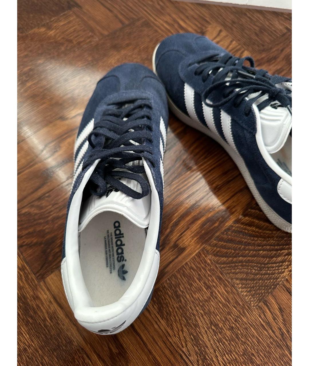 ADIDAS Темно-синие замшевые кеды, фото 5