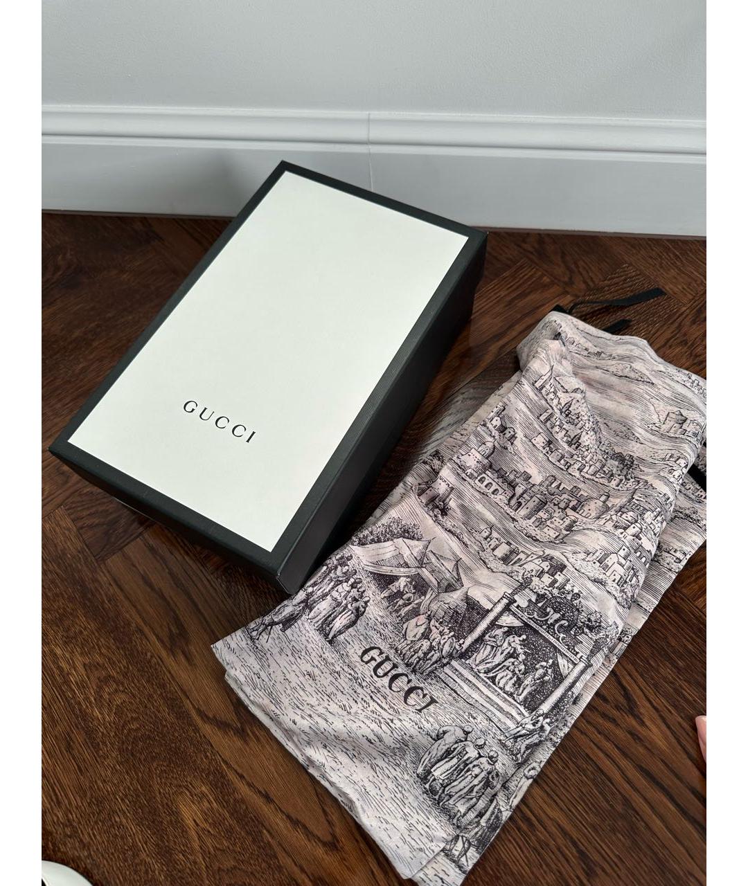 GUCCI Белые кожаные мюли, фото 6