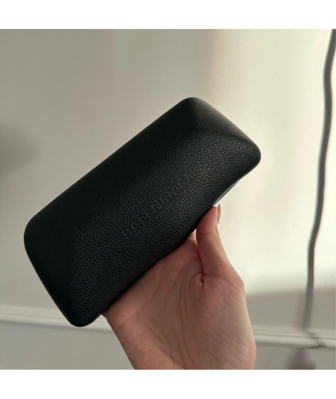 BALENCIAGA Черные пластиковые солнцезащитные очки, фото 6