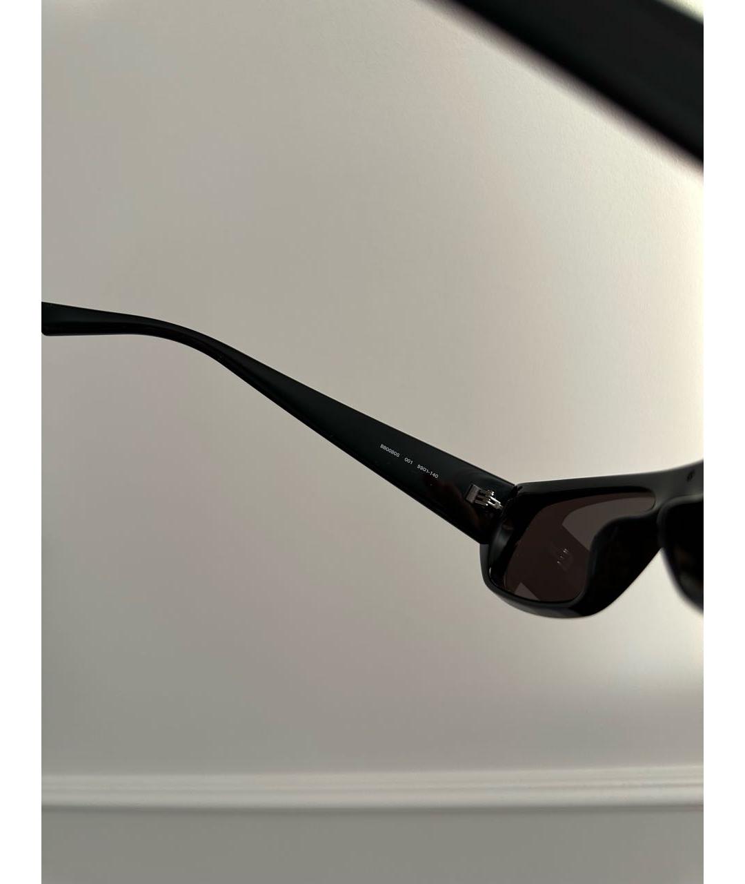 BALENCIAGA Черные пластиковые солнцезащитные очки, фото 4