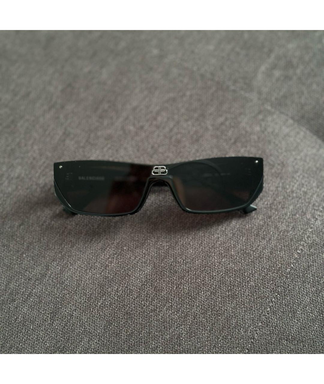 BALENCIAGA Черные пластиковые солнцезащитные очки, фото 8