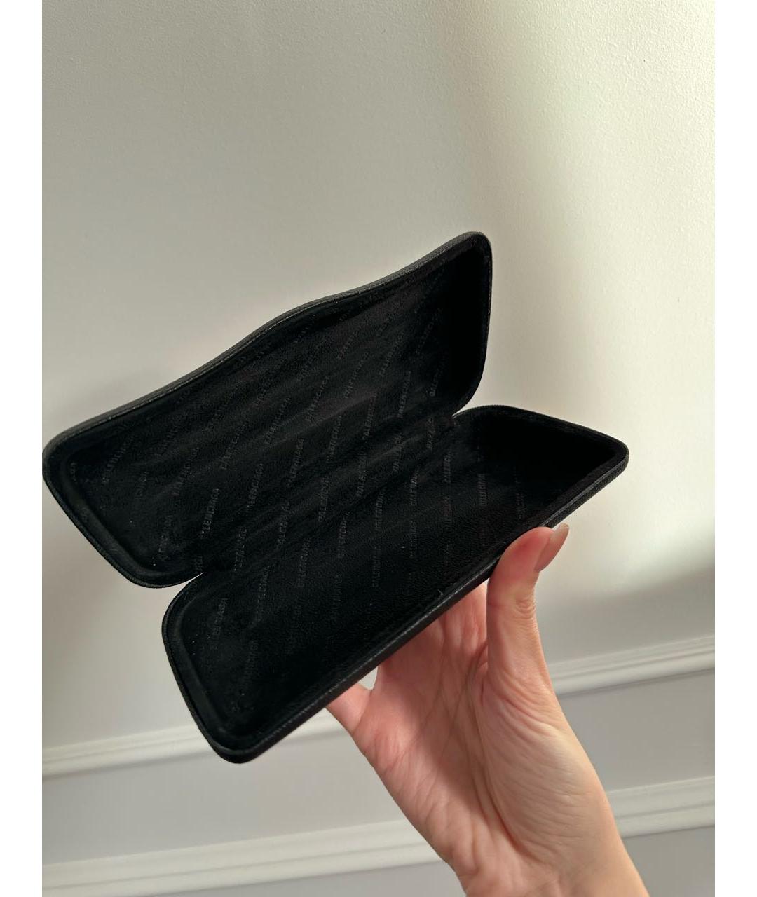 BALENCIAGA Черные пластиковые солнцезащитные очки, фото 7