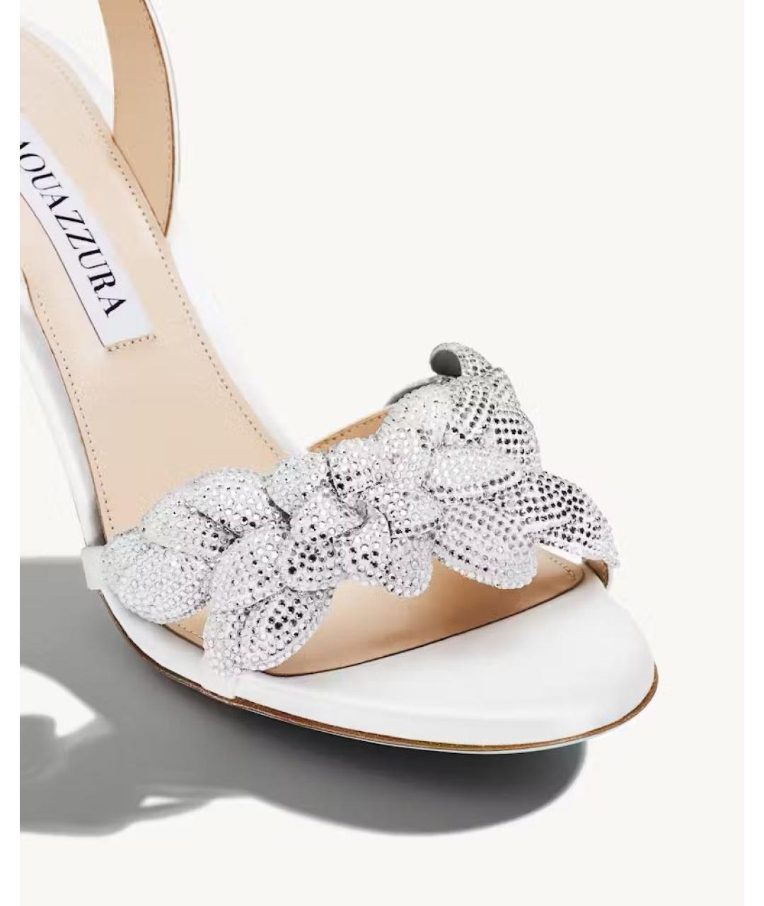 AQUAZZURA Белые босоножки, фото 3