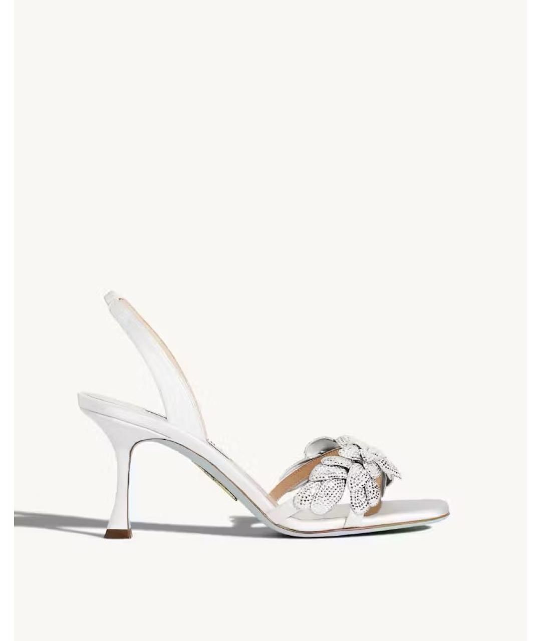 AQUAZZURA Белые босоножки, фото 5