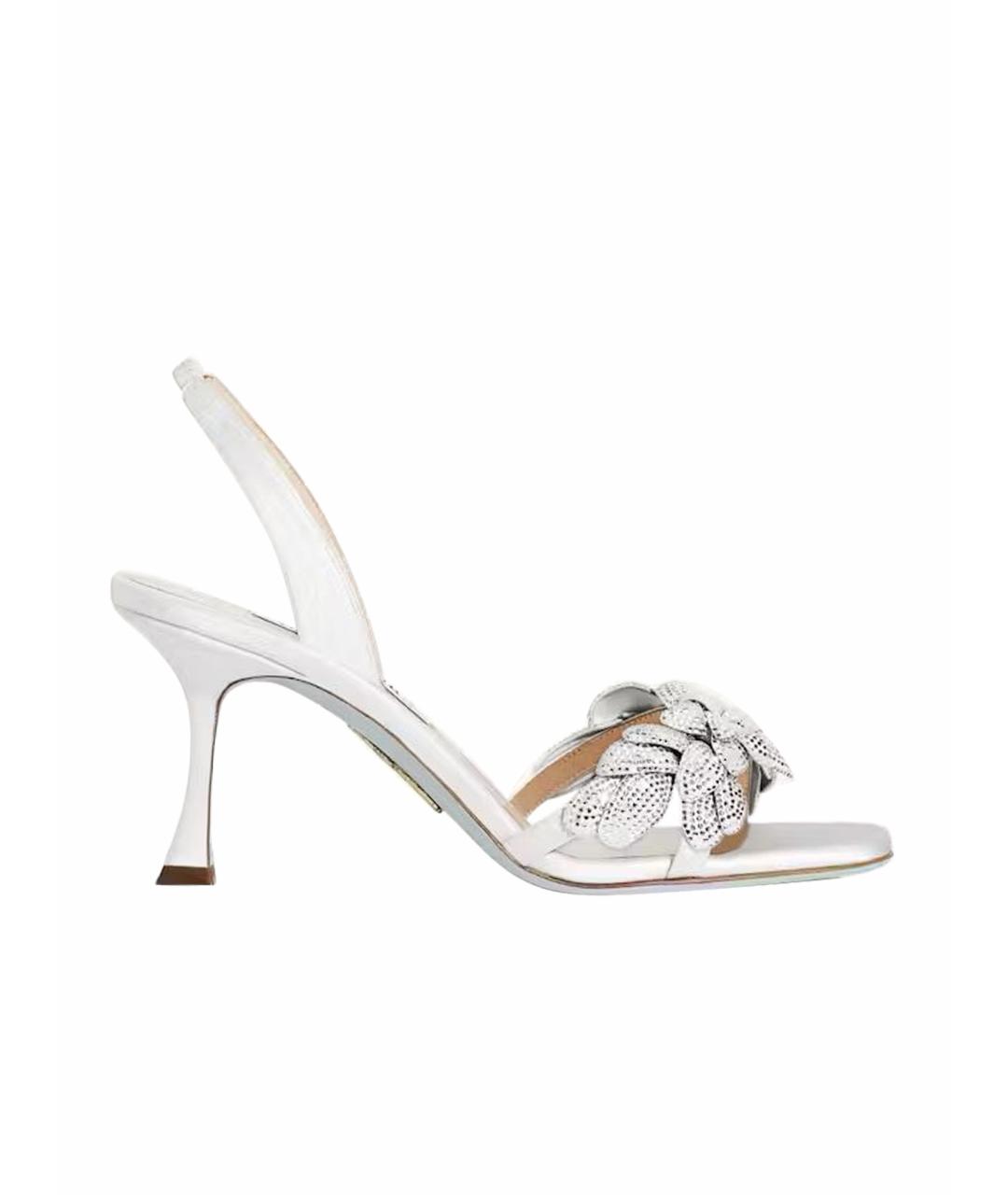 AQUAZZURA Белые босоножки, фото 1