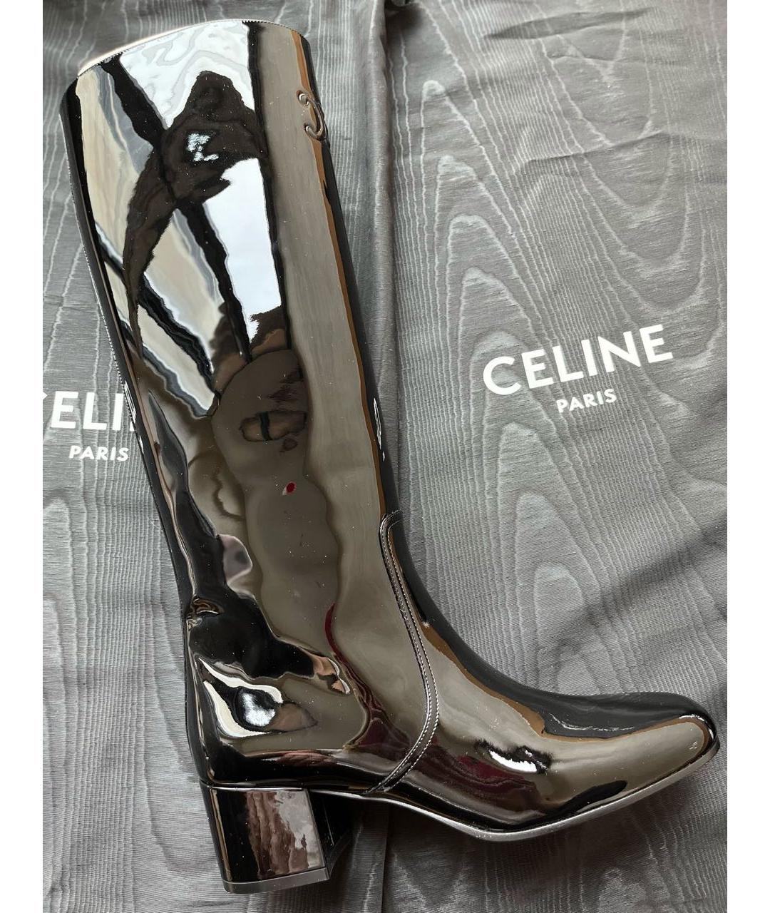 CELINE Черные сапоги, фото 3