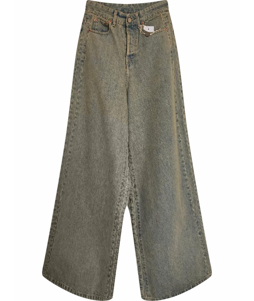 VETEMENTS Голубые хлопковые джинсы клеш, фото 1