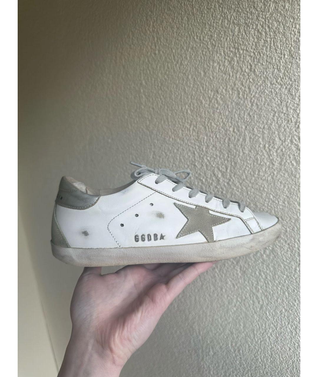 GOLDEN GOOSE DELUXE BRAND Белые кожаные кеды, фото 9