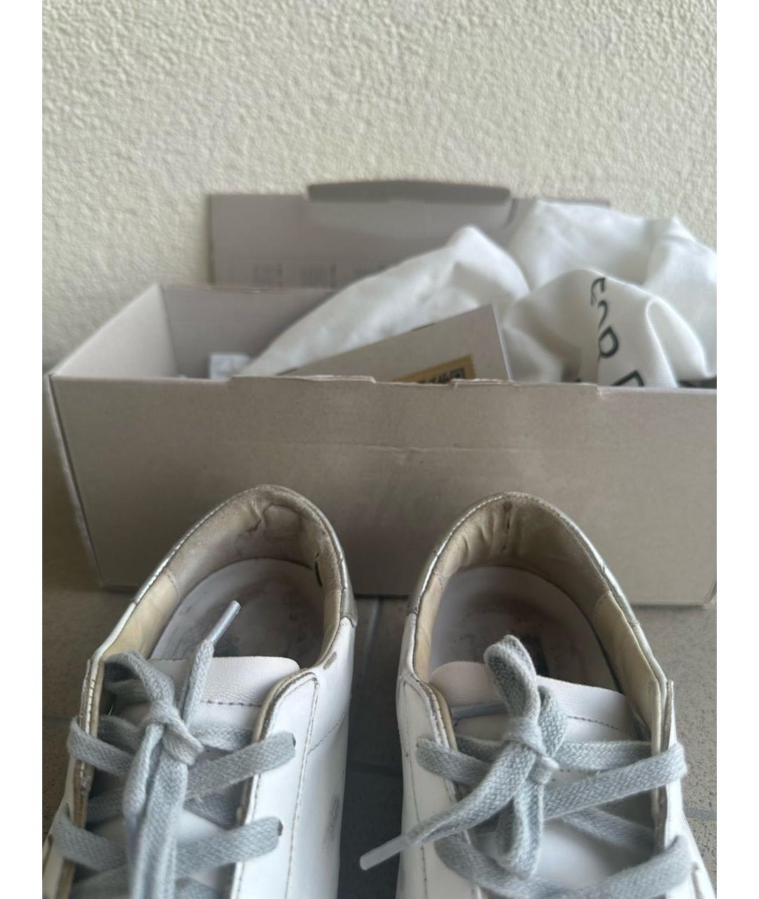 GOLDEN GOOSE DELUXE BRAND Белые кожаные кеды, фото 8