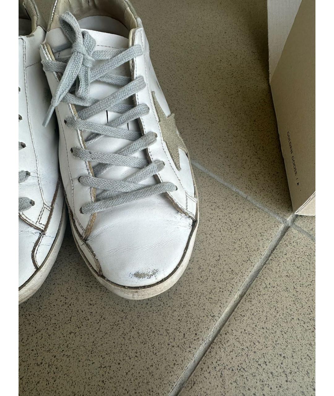 GOLDEN GOOSE DELUXE BRAND Белые кожаные кеды, фото 7